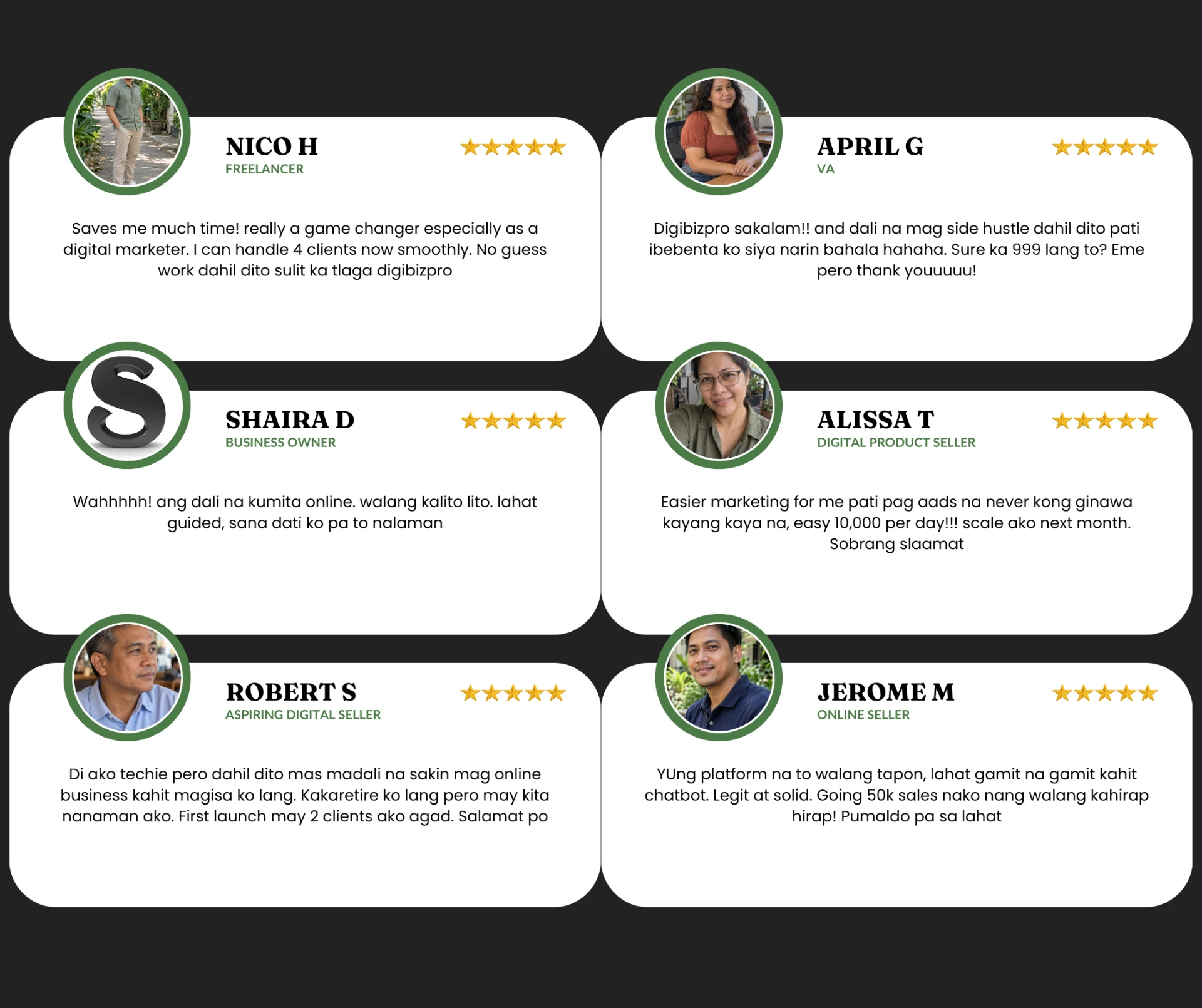 DigiBiz customer feedback screenshot 2