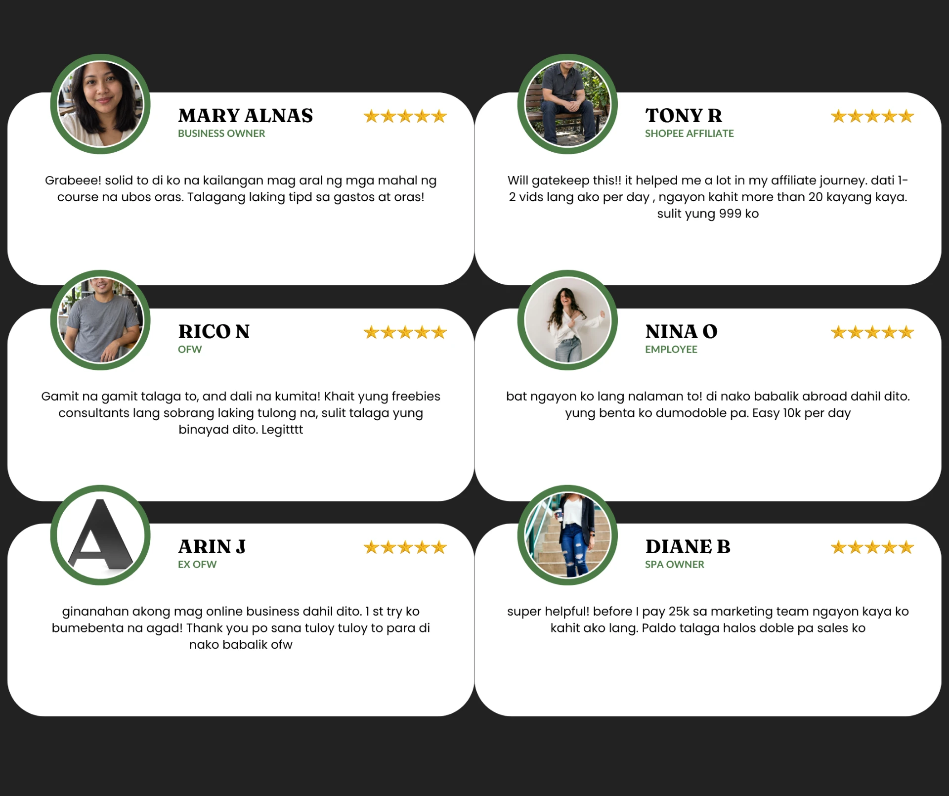 DigiBiz customer feedback screenshot 1